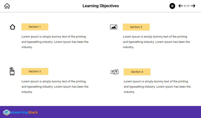 Progress Tracker Template For Storyline 2 Learning Template E - Gradient Background Collection - 8K Quality