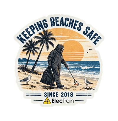 Keeping Beaches Safe Sticker