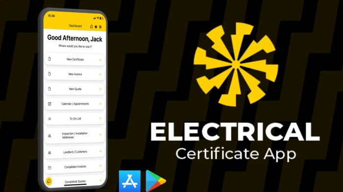 Electrical pricing app
