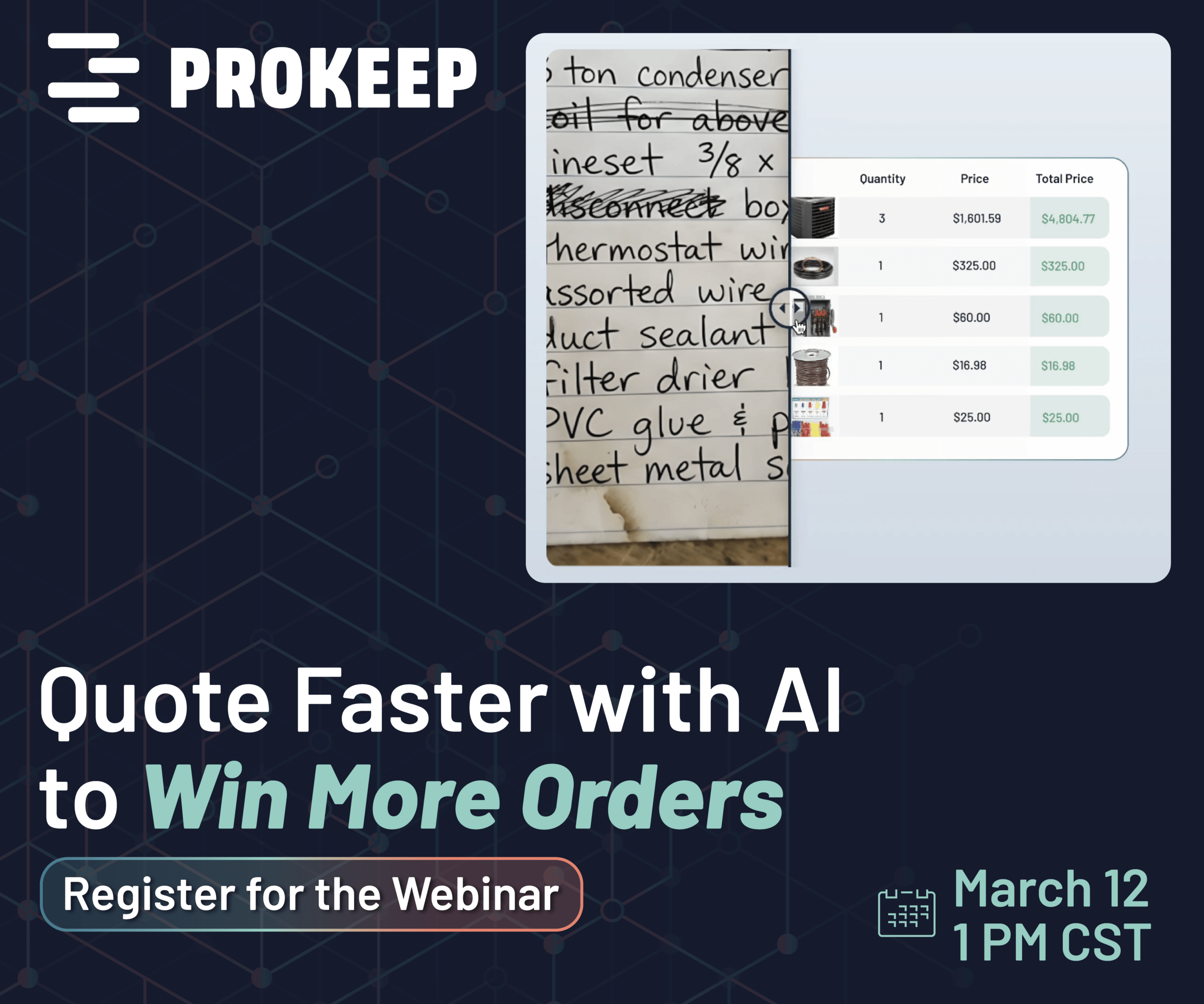 Prokeep Order Automation