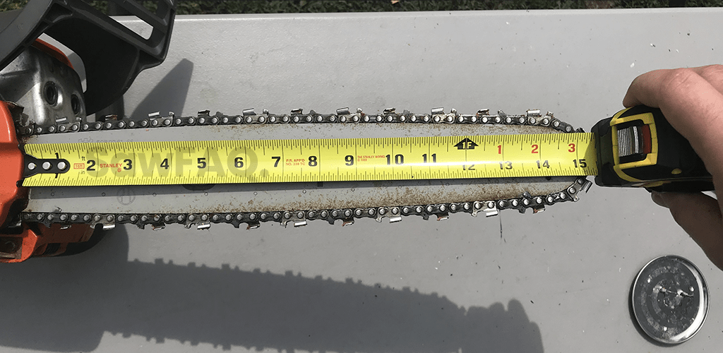 How to measure chain size for chainsaw