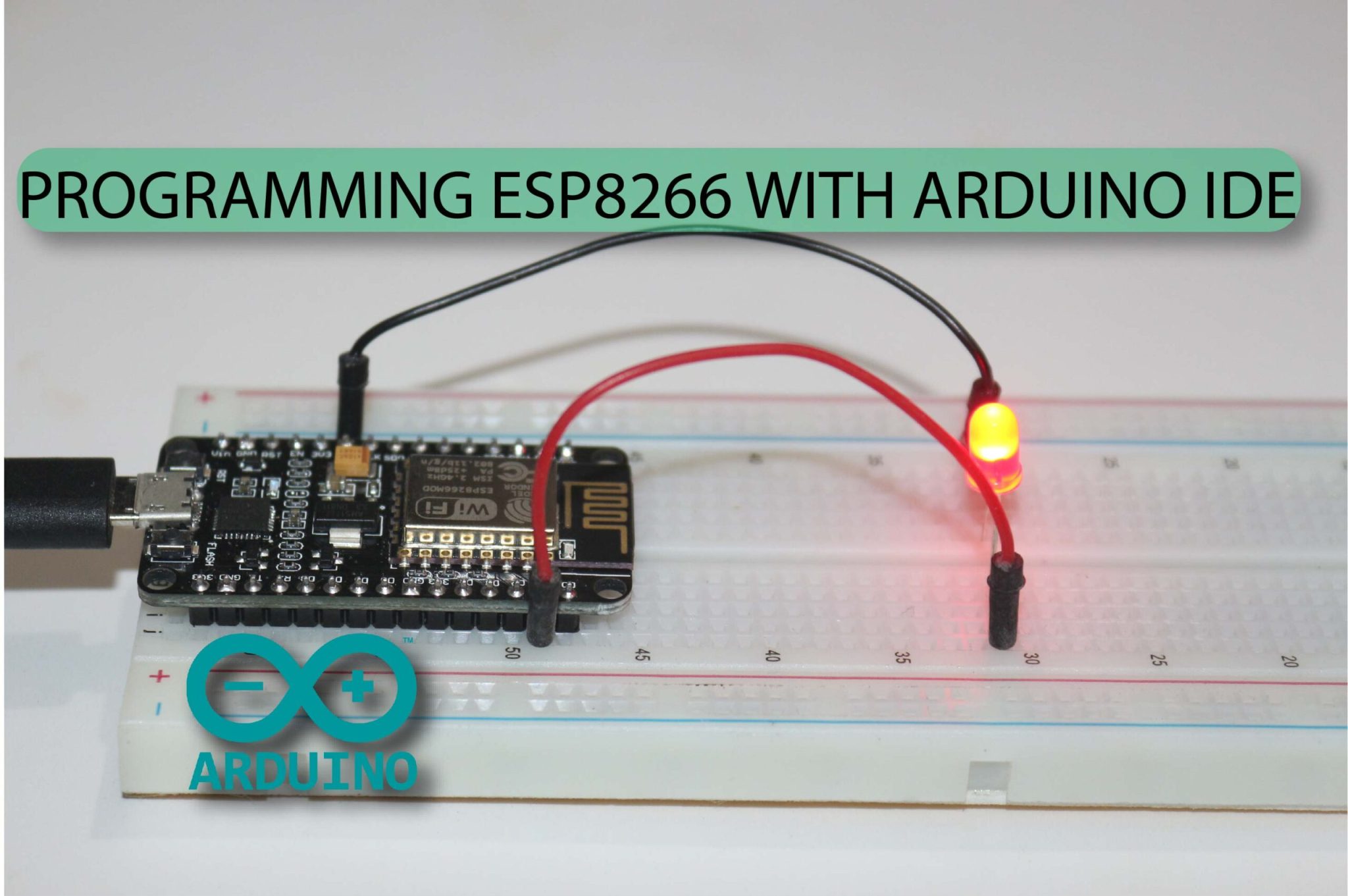 How to program ESP8266 nodeMCU with Arduino IDE | LED Blink - Electric ...