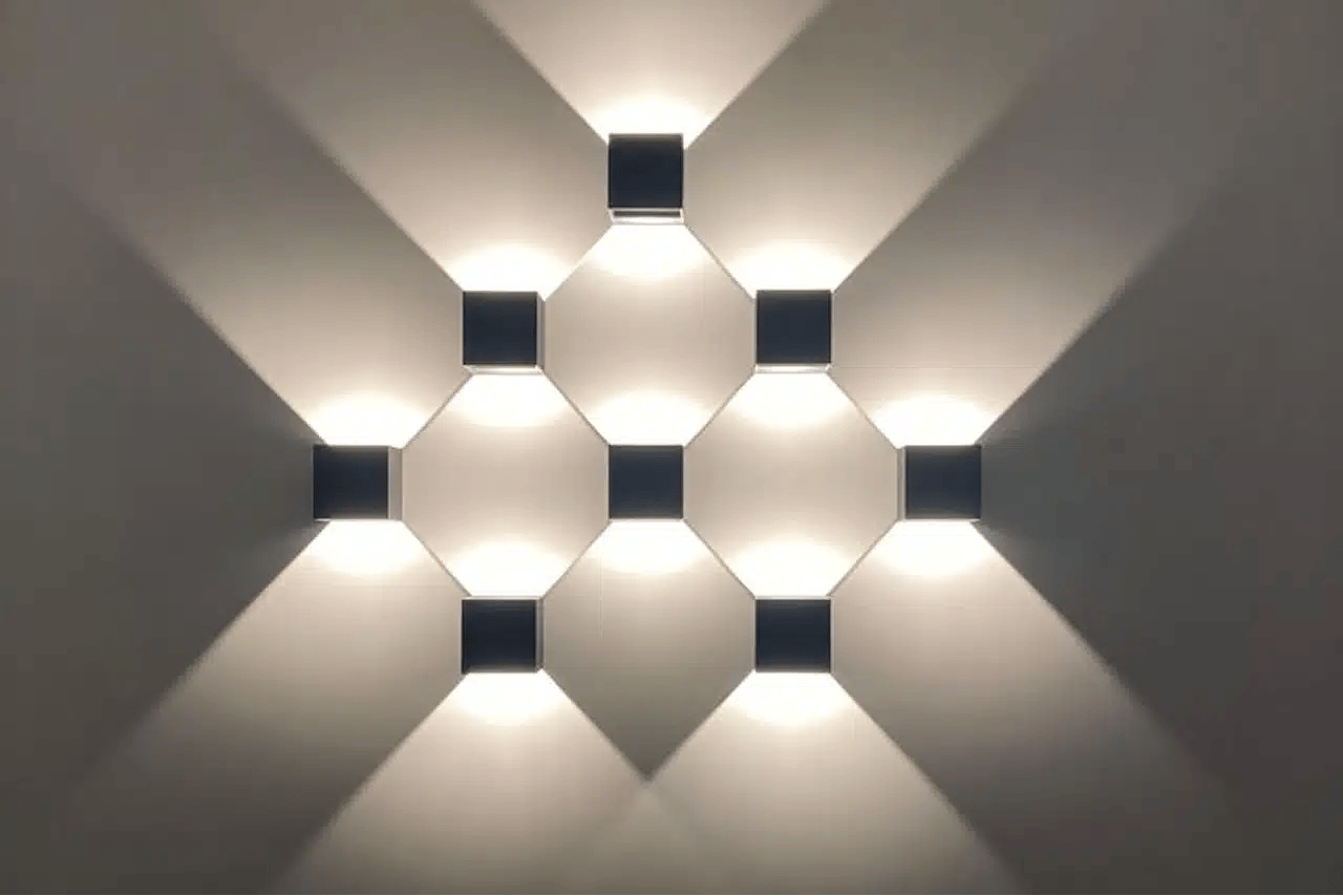 Applique murale LED décorative posée par Électricité Aixoise