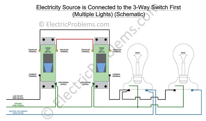 Three Way Switch Wiring Diagram Multiple Lights - Circuit Diagram