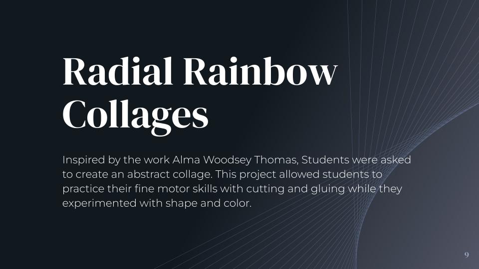 Radial Rainbow Collages slide