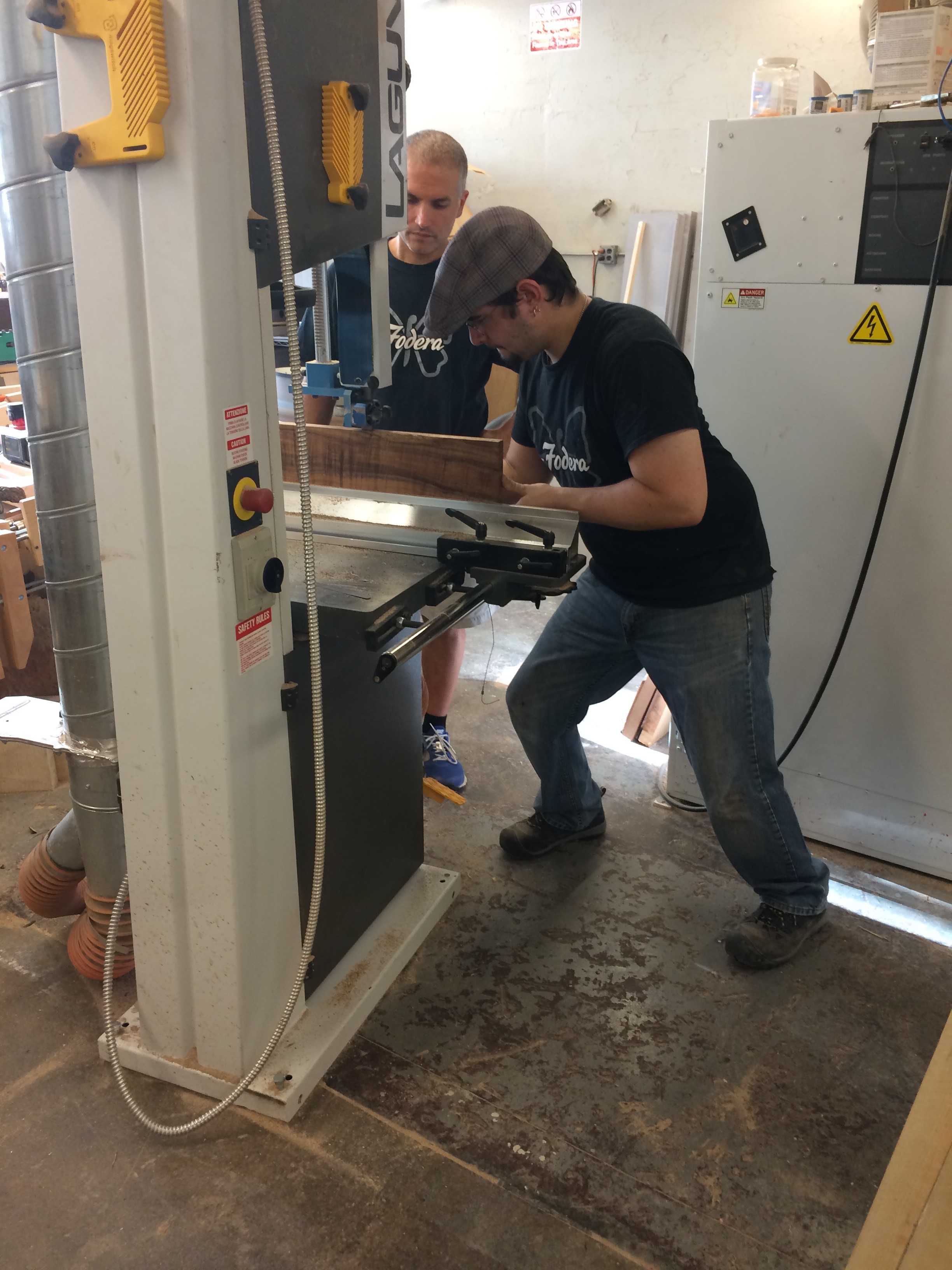 Flame Cutting the Koa Top