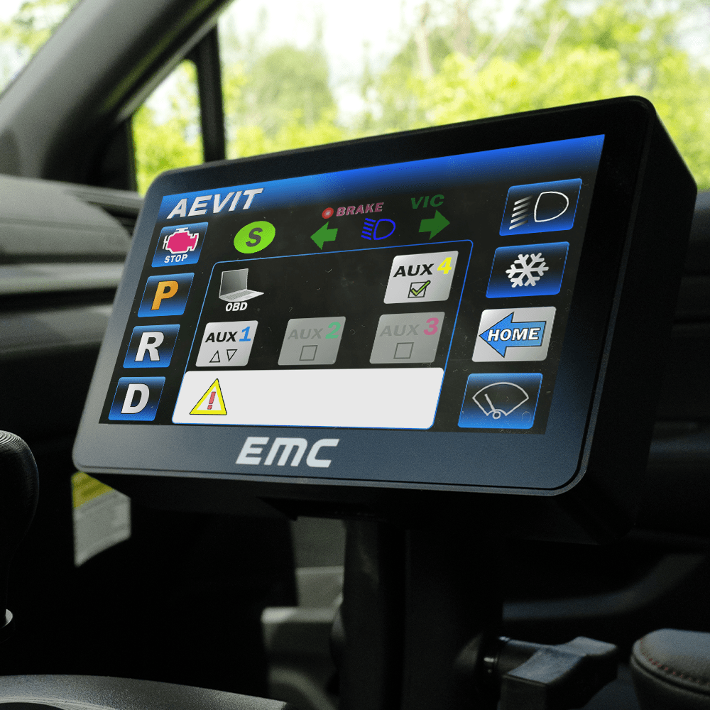 Bottom Mount Labeled Electronic Mobility Controls - Premium City Art Gallery - High Resolution