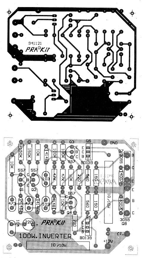 simple 100w inverter circuit diagram - Circuit Diagram