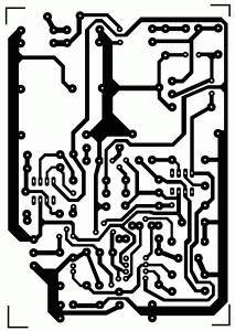 0-30V Stabilized Variable Power Supply bottom PCB layout