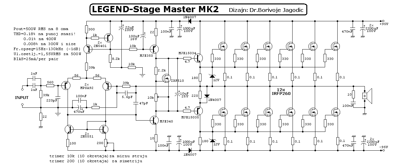 Pcb Layout 2000w Power Amplifier Circuit Diagram