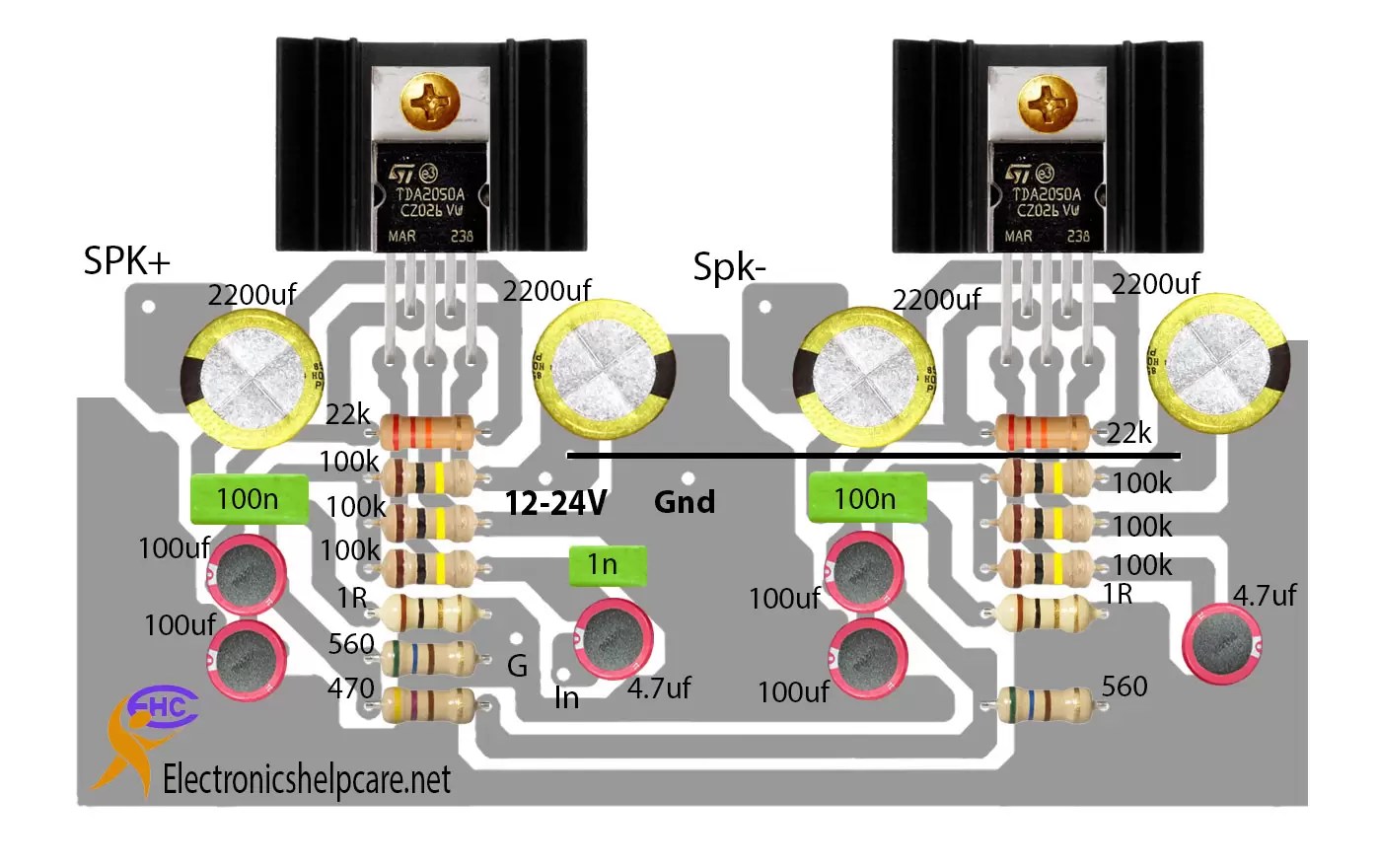 TDA2050 MONO BRIDGE