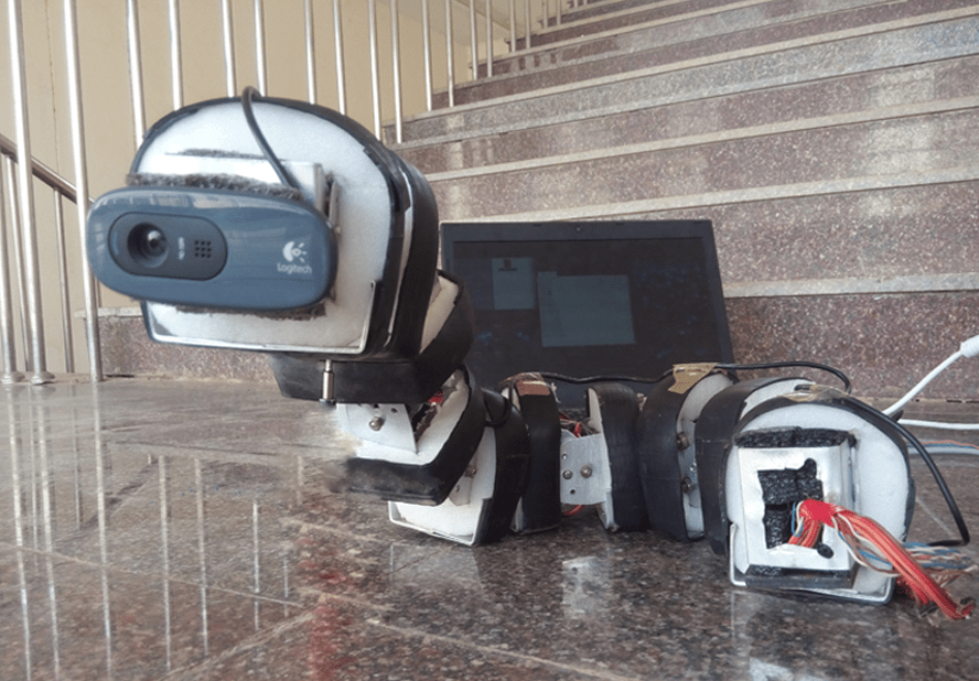 Snake Robot Using Arduino & Multiple Servos with Bluetooth Control