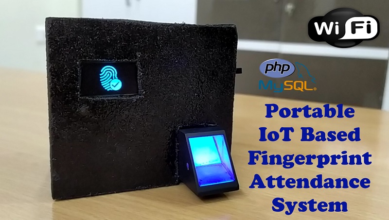 Portable IoT Based Fingerprint Biometric Attendance System using ... Circuit Diagram