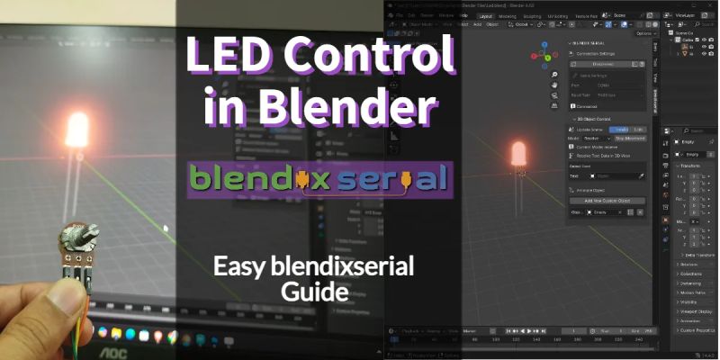 3d Led Control In Blender With Arduino Easy Blendixserial Guide Electronics Tree - HD City Wallpapers for Desktop