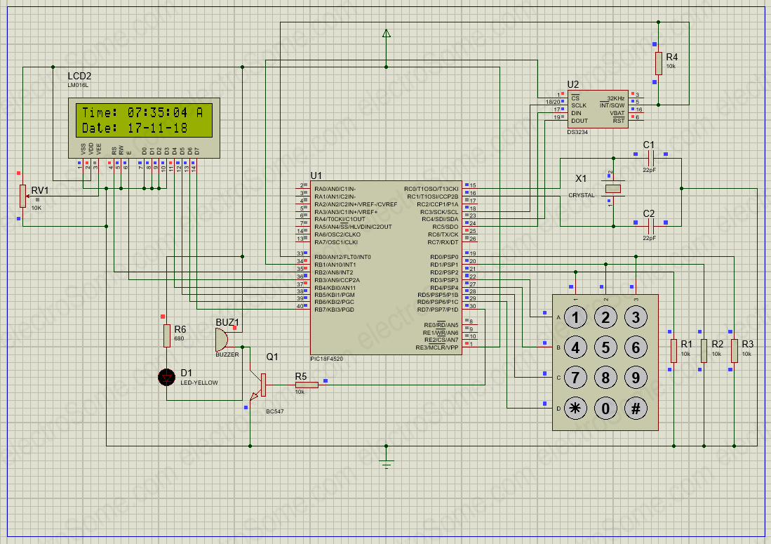Simple Circuit Diagram Of Digital Clock Using Logic Gates