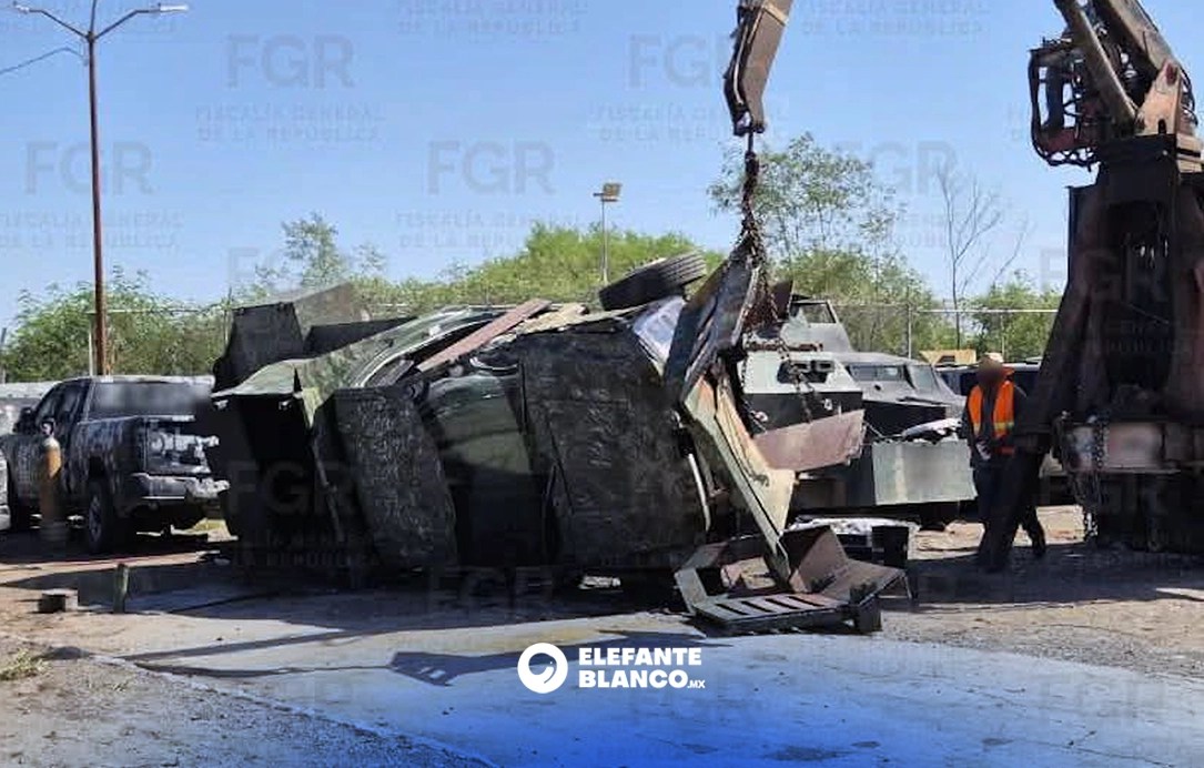 Destruyen en Reynosa 25 “monstruos” usados por el crimen