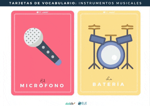 Flashcards Instrumentos Musicales Eleinternacional