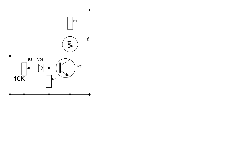 Схема стрелочного индикатора