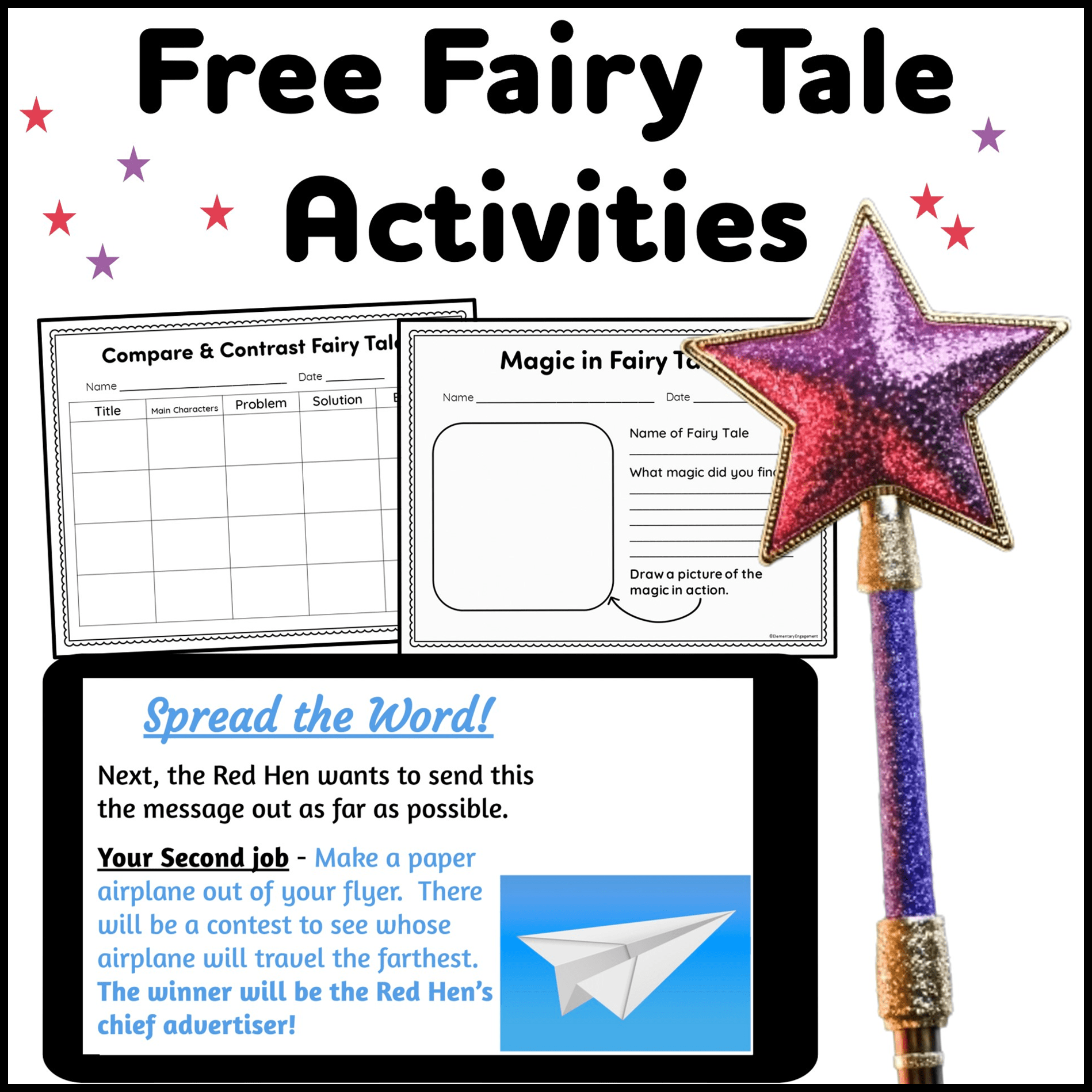 Fairy tales organizers and activities