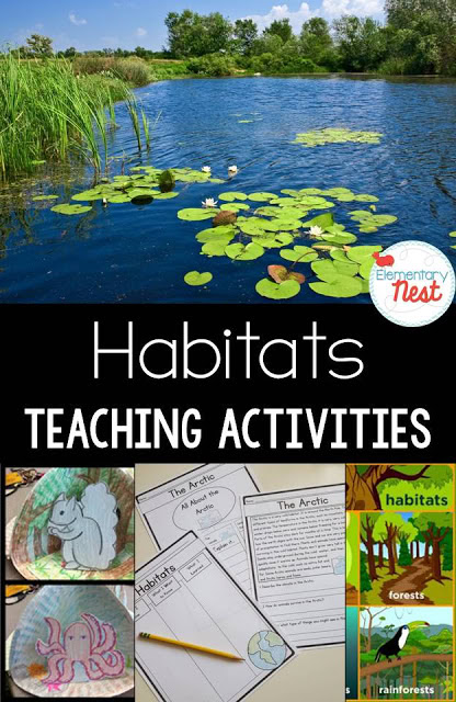 teaching habitats activities and resources with a freebie