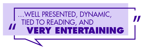 testimonial graphic for best educational elementary school assemblies performer magician Cris Johnson