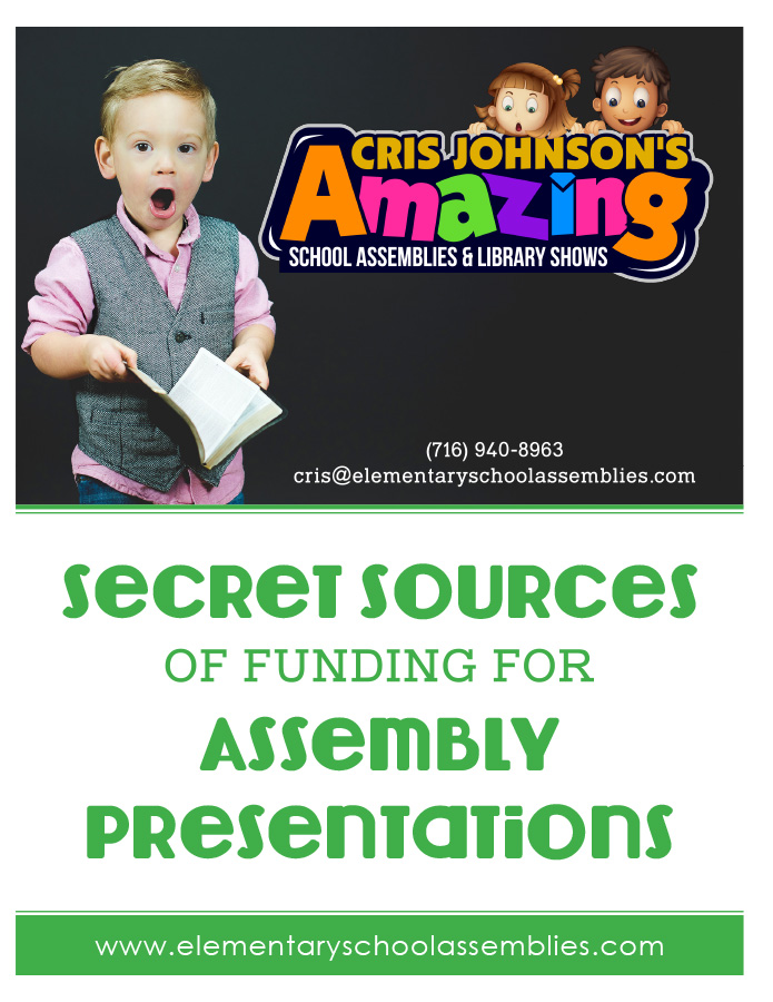 Poster for Best Elementary School Assembly Performer Cris Johnson