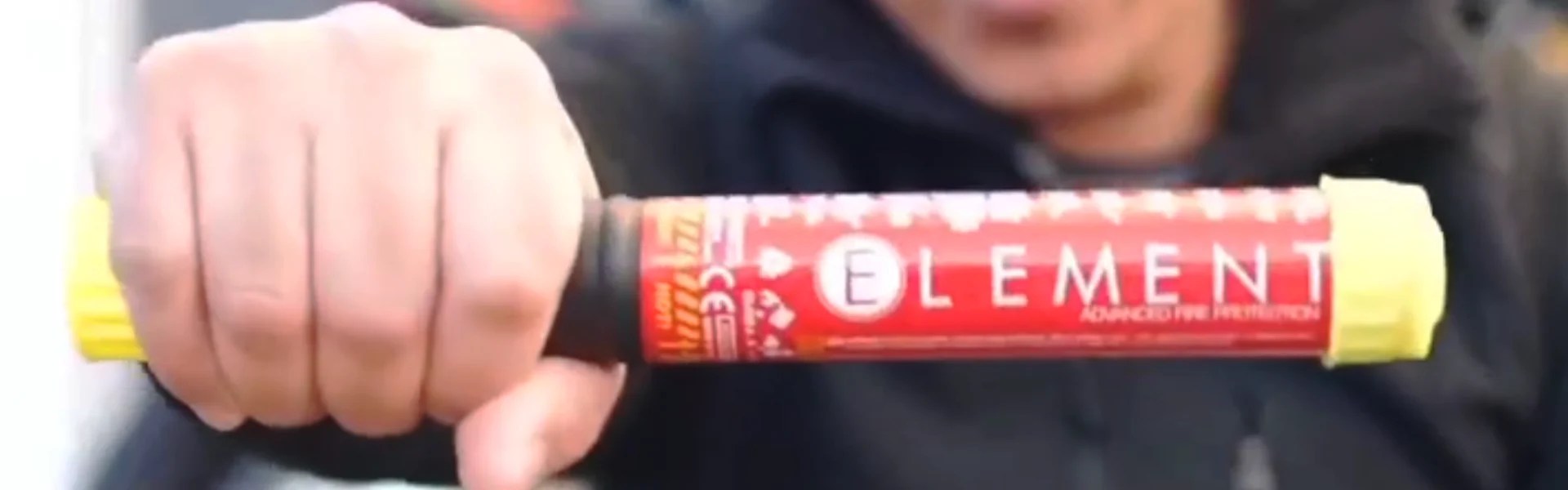 Abodomoto Gives A Demonstration Of The Element Fire Extinguisher