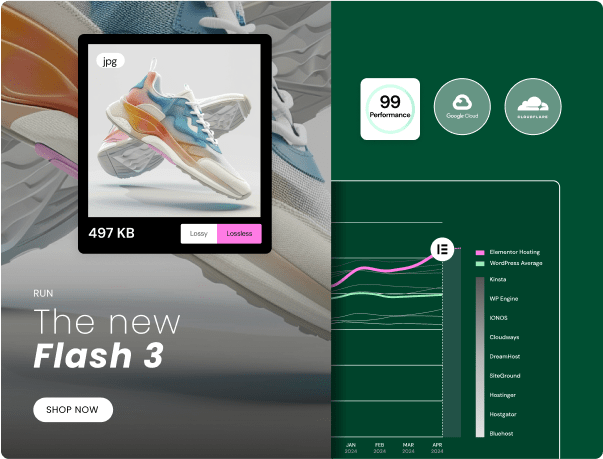 Hosting For Woocommerce Stores By Elementor - Download Elegant Light Image | High Resolution