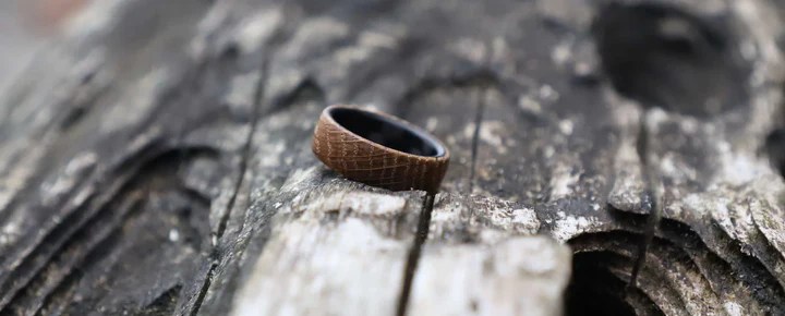 Why do men wear black wedding rings?
