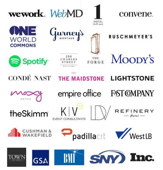 Grid image of industries logos