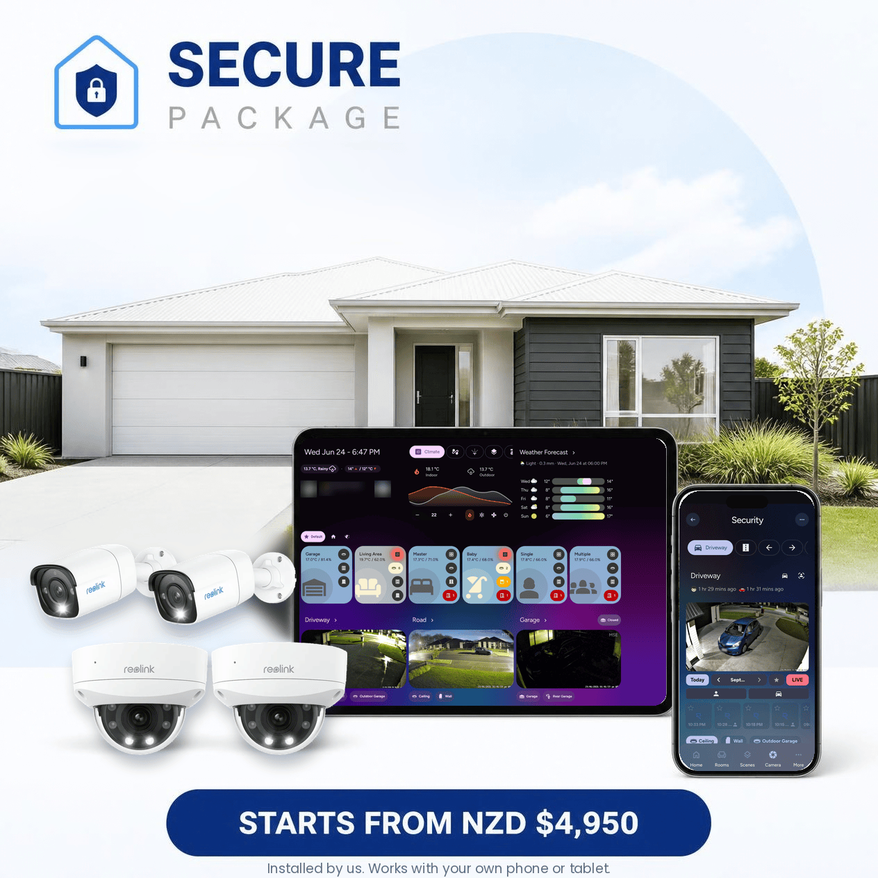 ElementZoom Secure smart home package