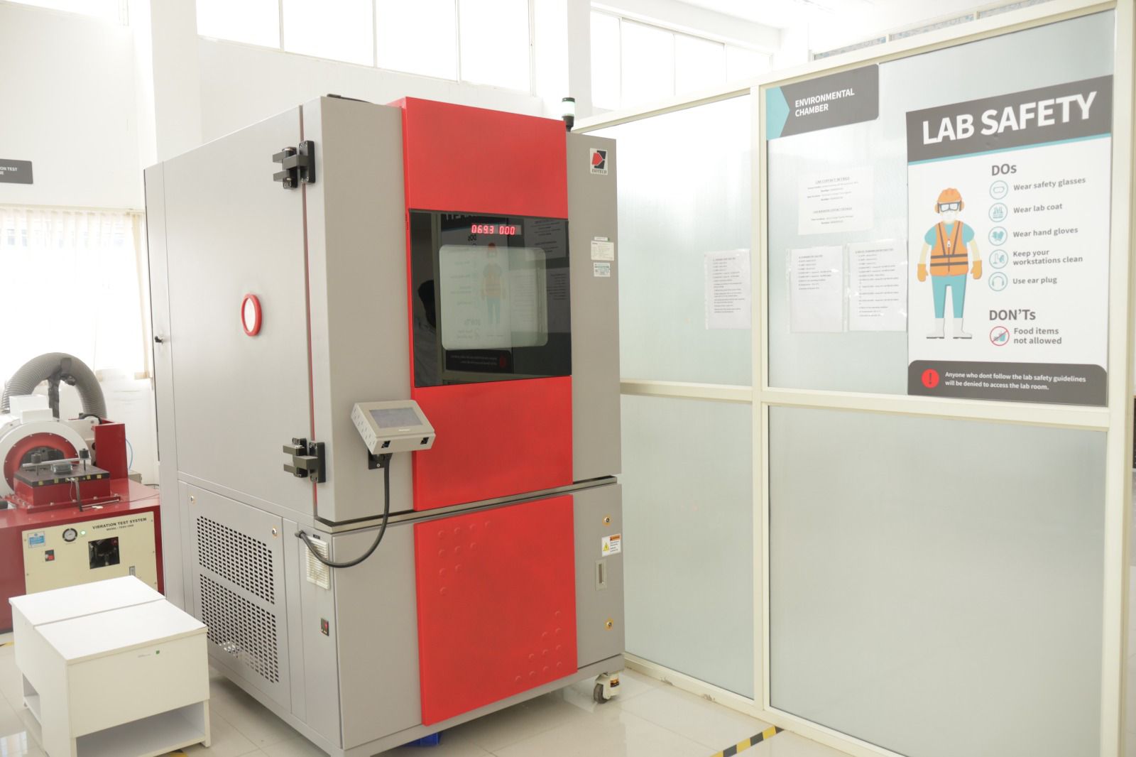 Mechanical testing : Dry Heat Test, Cold Test, Damp Heat Test