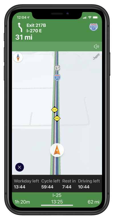 Drive time in navigation