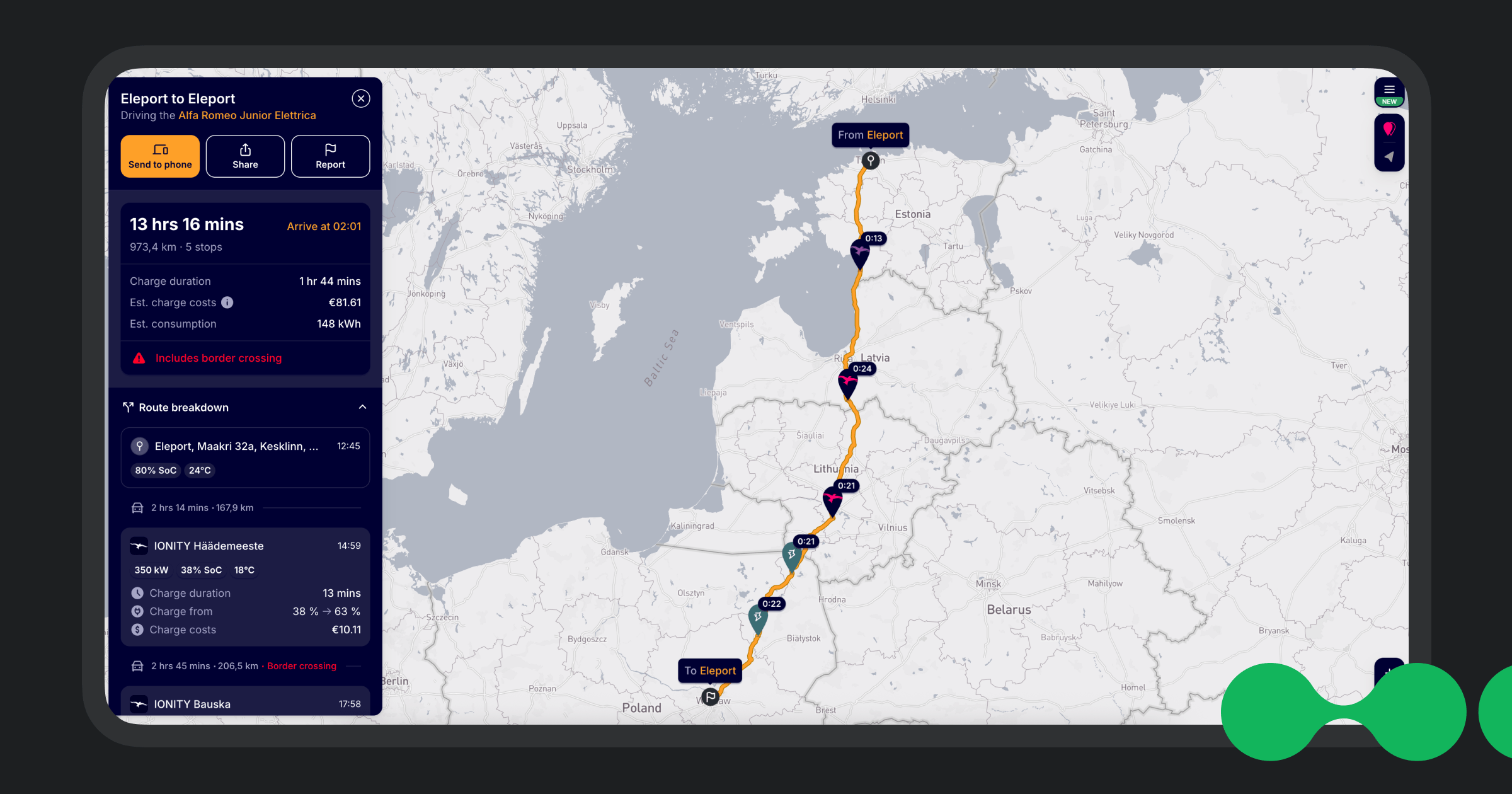 EV Route Planning What Tools To Use For Planning Road Trips In Europe Img 8. IONITY Route Planner Min 