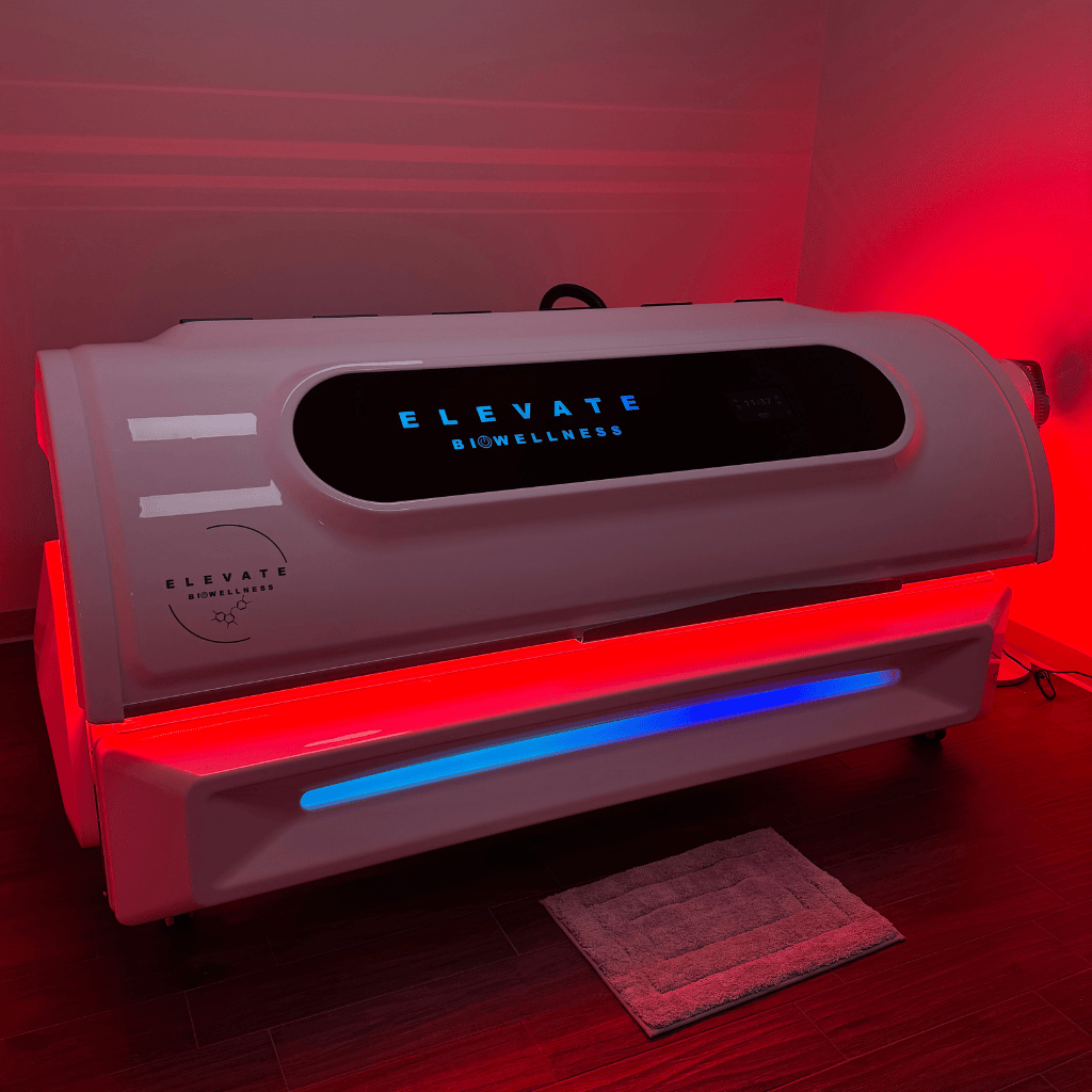 Elevate BioWellness red light therapy room, Spring studio