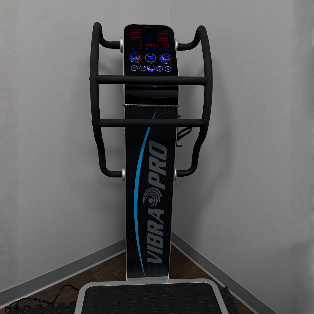 Elevate BioWellness vibration therapy room, Spring studio
