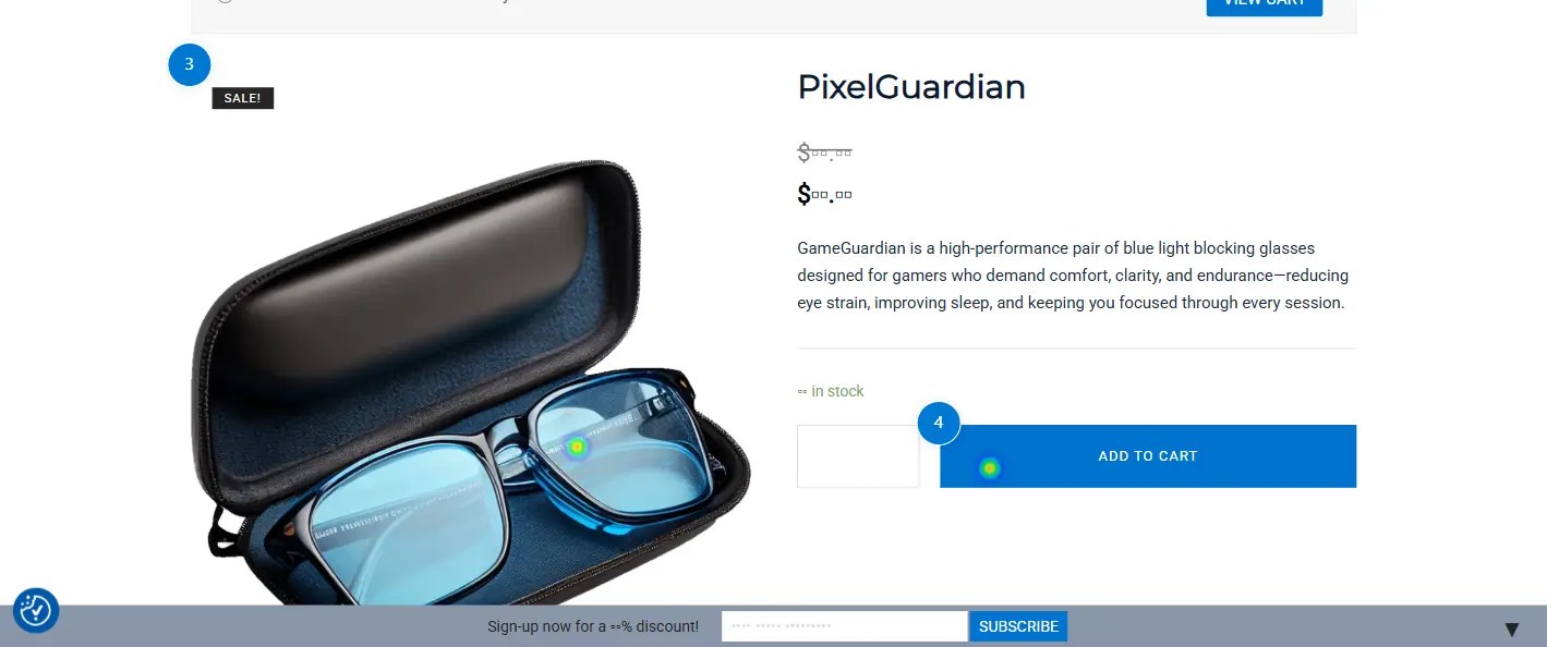 Heat Map Product Page