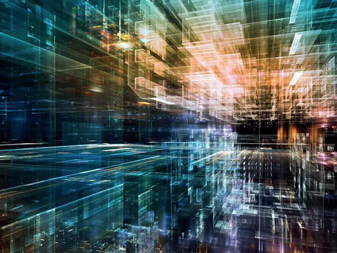 Digital data image - Supercomputer and the pandemic