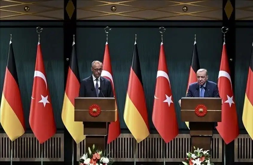 أردوغان لميرتس: مجازر إسرائيل في غزة