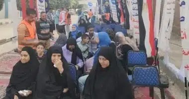 طوابير الناخبين وأعلام تزين لجان النواب