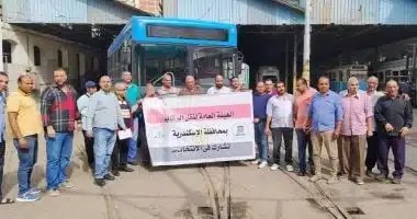 نقل الناخبين إلى مقار اللجان الانتخابية بالإسكندرية