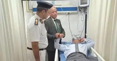 رئيس لجنة الفيوم يطمئن على القاضي المصاب