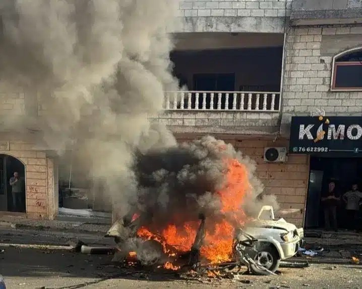 شهيد بغارة إسرائيلية تستهدف سيارة بالبيسارية
