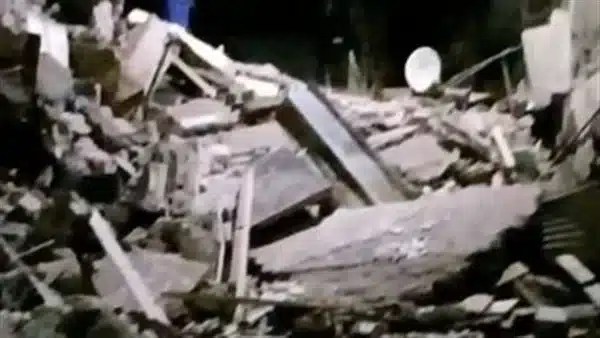 انهيار عقار في منطقة الجمرك بالإسكندرية