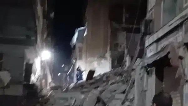 انهيار عقار بالإسكندرية دون إصابات