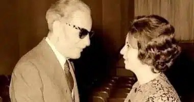 طه حسين يبكي فاتن حمامة في "دعاء الكروان"