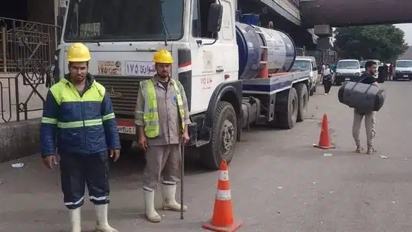 إصلاح شبكة صرف صحي بكامب شيزار بالإسكندرية