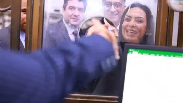 زيارة وزيرة التضامن لبنك ناصر الاجتماعي