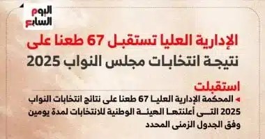 67 طعناً ضد نتائج انتخابات النواب 2025