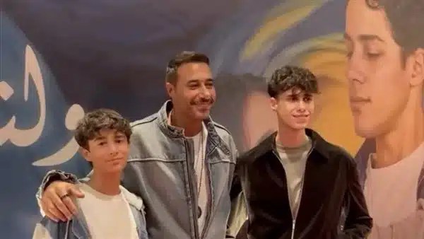 أبناء أحمد السعدني يساندونه في عرض فيلمه الجديد